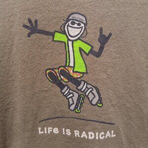 Life Is Good Women's Life is Radical Short Sleeve Crusher Tee - LARGE